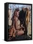 Himba Woman Milks a Cow in the Stock Enclosure Close to Her Home, Namibia-Nigel Pavitt-Framed Stretched Canvas