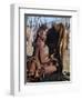 Himba Woman Milks a Cow in the Stock Enclosure Close to Her Home, Namibia-Nigel Pavitt-Framed Photographic Print