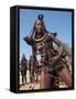 Himba Women Perform the Otjiunda Dance, Stamping, Clapping and Chanting-Nigel Pavitt-Framed Stretched Canvas