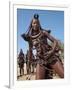Himba Women Perform the Otjiunda Dance, Stamping, Clapping and Chanting-Nigel Pavitt-Framed Photographic Print