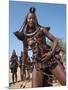 Himba Women Perform the Otjiunda Dance, Stamping, Clapping and Chanting-Nigel Pavitt-Mounted Photographic Print