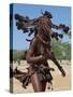 Himba Women Perform the Otjiunda Dance, Stamping, Clapping and Chanting-Nigel Pavitt-Stretched Canvas