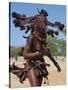 Himba Women Perform the Otjiunda Dance, Stamping, Clapping and Chanting-Nigel Pavitt-Stretched Canvas