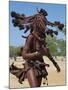 Himba Women Perform the Otjiunda Dance, Stamping, Clapping and Chanting-Nigel Pavitt-Mounted Photographic Print