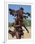 Himba Women Perform the Otjiunda Dance, Stamping, Clapping and Chanting-Nigel Pavitt-Framed Photographic Print