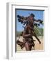 Himba Women Perform the Otjiunda Dance, Stamping, Clapping and Chanting-Nigel Pavitt-Framed Photographic Print