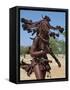 Himba Women Perform the Otjiunda Dance, Stamping, Clapping and Chanting-Nigel Pavitt-Framed Stretched Canvas