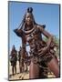 Himba Women Perform the Otjiunda Dance, Stamping, Clapping and Chanting-Nigel Pavitt-Mounted Photographic Print