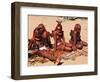 Himba Women Selling Souvenirs, Kaokoveld, Namibia, Africa-Nico Tondini-Framed Photographic Print