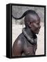 Himba Youth Has His Hair Styled in a Long Plait, known as Ondatu, Namibia-Nigel Pavitt-Framed Stretched Canvas