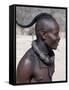 Himba Youth Has His Hair Styled in a Long Plait, known as Ondatu, Namibia-Nigel Pavitt-Framed Stretched Canvas