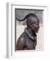Himba Youth Has His Hair Styled in a Long Plait, known as Ondatu, Namibia-Nigel Pavitt-Framed Photographic Print