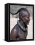 Himba Youth Has His Hair Styled in a Long Plait, known as Ondatu, Namibia-Nigel Pavitt-Framed Stretched Canvas