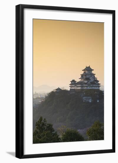 Himeji Castle (Unesco World Heritage Site) at Dawn, Himeji, Kansai, Honshu, Japan-Ian Trower-Framed Photographic Print