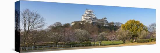 Himeji Castle (Unesco World Heritage Site), Himeji, Kansai, Honshu, Japan-Ian Trower-Stretched Canvas