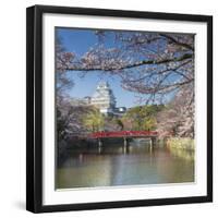 Himeji Castle (Unesco World Heritage Site), Himeji, Kansai, Honshu, Japan-Ian Trower-Framed Premium Photographic Print