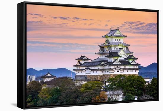 Himeji, Japan at the Castle.-SeanPavonePhoto-Framed Stretched Canvas