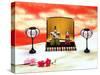 Hina Dolls for the Girls' Festival, 3rd of March, Japan-null-Stretched Canvas