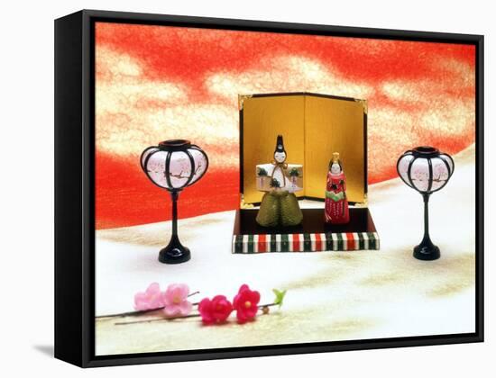 Hina Dolls for the Girls' Festival, 3rd of March, Japan-null-Framed Stretched Canvas