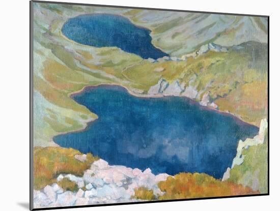 Hinczow Lakes in the Tatra Mountains, 1907-Stanislaw Ignacy Witkiewicz-Mounted Giclee Print