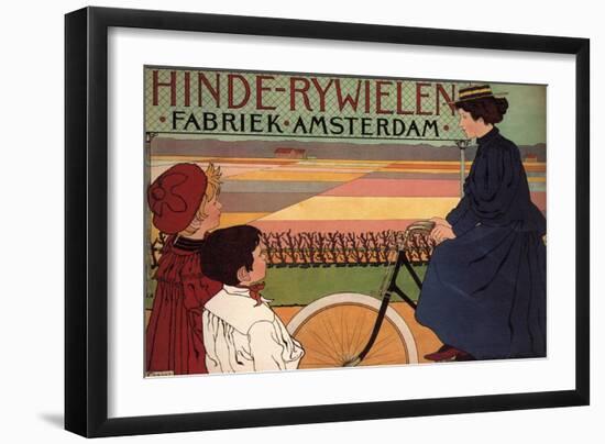 Hinde Rijwielen Fabriek Amsterdam, 1896-Johann Georg van Caspel-Framed Giclee Print