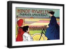 Hinde-Rywielen Factory in Amsterdam-Johan Georg Van Caspel-Framed Art Print