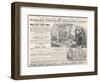 Hinde's Popular Shilling Toys! Advertisement for a Victorian Doll's House-null-Framed Art Print