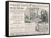 Hinde's Popular Shilling Toys! Advertisement for a Victorian Doll's House-null-Framed Stretched Canvas