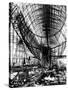 Hindenburg Airship under Construction-null-Stretched Canvas