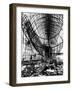 Hindenburg Airship under Construction-null-Framed Photo