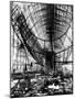Hindenburg Airship under Construction-null-Mounted Photo