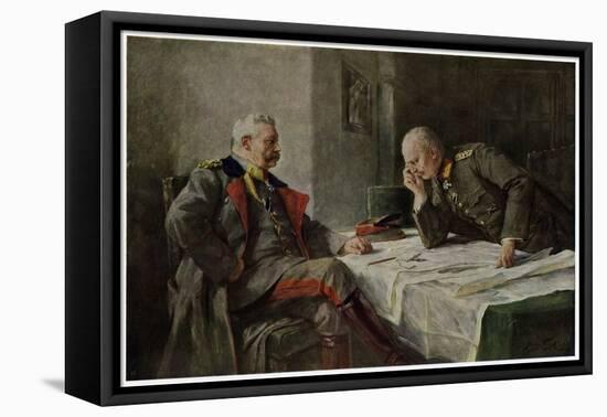 Hindenburg and Ludendorff-Hugo Vogel-Framed Stretched Canvas