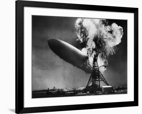 Hindenburg Explosion-Bettmann-Framed Photographic Print