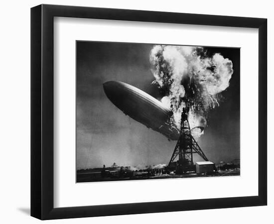 Hindenburg Explosion-Bettmann-Framed Photographic Print