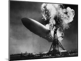 Hindenburg Explosion-Bettmann-Mounted Photographic Print