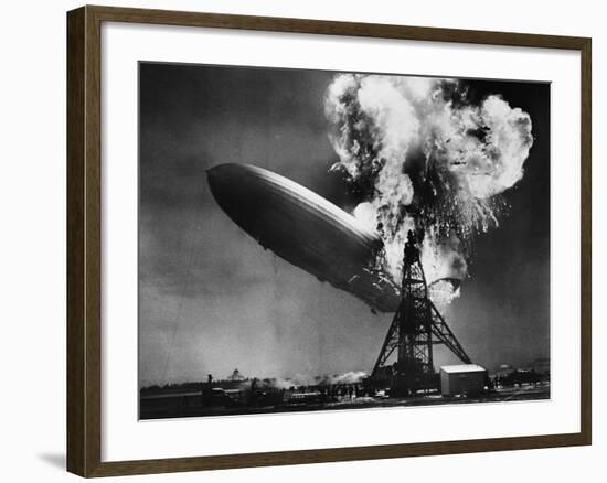 Hindenburg Explosion-Bettmann-Framed Photographic Print