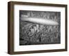 Hindenburg Flying over Manhattan-null-Framed Photographic Print