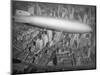 Hindenburg Flying over Manhattan-null-Mounted Photographic Print