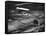 Hindenburg's Arrival with an Escort Plane over Lakehurst, New Jersey-null-Framed Stretched Canvas