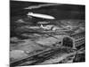 Hindenburg's Arrival with an Escort Plane over Lakehurst, New Jersey-null-Mounted Photo