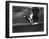 Hindenburg Zeppelin Bursting into Flames While Attempting to Land after 37th Ocean Crossing-Arthur Cofod-Framed Photographic Print