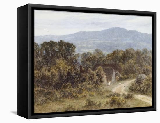 Hindhead from Sandhills, Witley-Helen Allingham-Framed Stretched Canvas