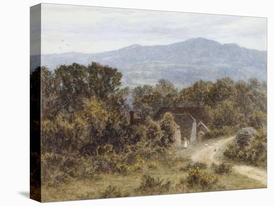 Hindhead from Sandhills, Witley-Helen Allingham-Stretched Canvas