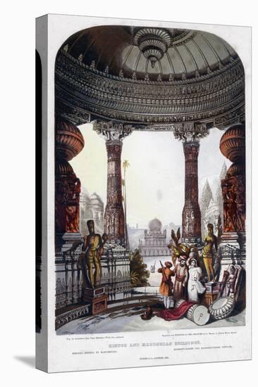 Hindoo and Mahomedan Buildings, 1835-G Baxter-Stretched Canvas