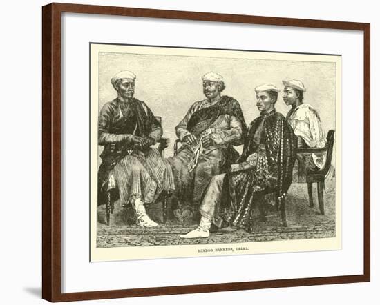 Hindoo Bankers, Delhi-null-Framed Giclee Print