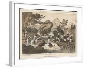 Hindoo Costumes, Mauritius, 1855-Wilhelm Joseph Heine-Framed Giclee Print