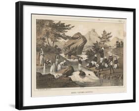 Hindoo Costumes, Mauritius, 1855-Wilhelm Joseph Heine-Framed Giclee Print