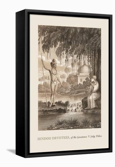 Hindoo Devotees-Baron De Montalemert-Framed Stretched Canvas