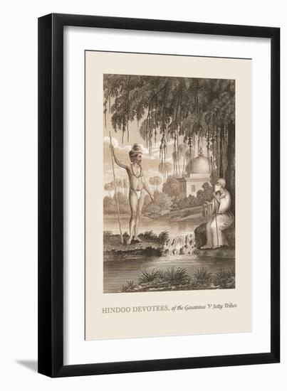 Hindoo Devotees-Baron De Montalemert-Framed Art Print