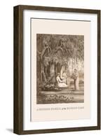 Hindoo Family of the Banian Cast-Baron De Montalemert-Framed Art Print